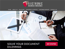 Tablet Screenshot of electronicbusinessmachines.com